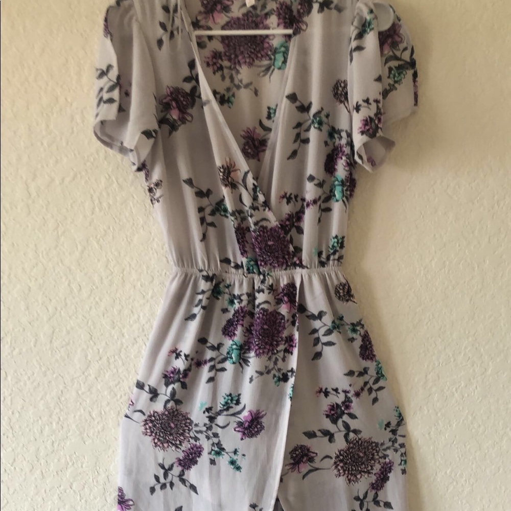 floral long fitted dress